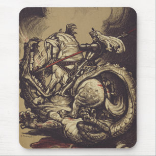 Mousepad São Jorge e o Dragão Grande Mártir