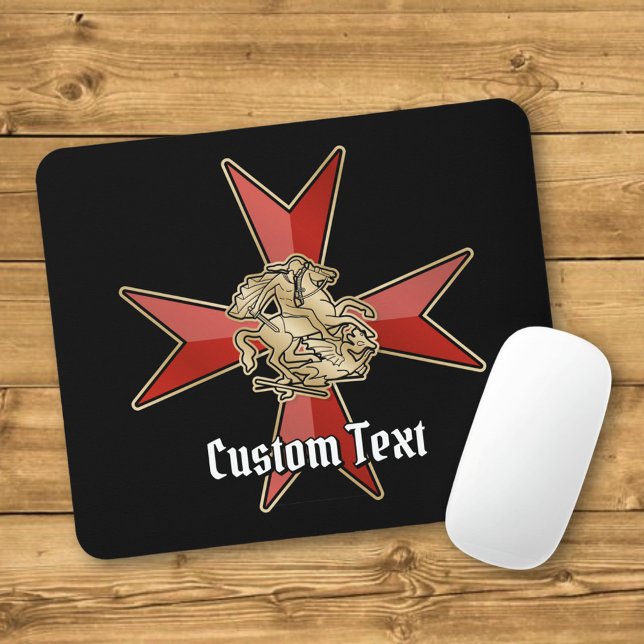 Mousepad São Jorge sobre Cruz de Malta (Criador carregado)