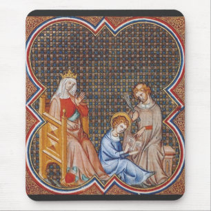 Mousepad São Luís IX da França Patrono dos Reis Arte