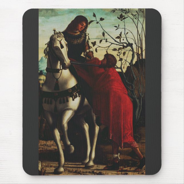 Mousepad São Martinho de Tours Compartilhando a Capa Arte F (Frente)