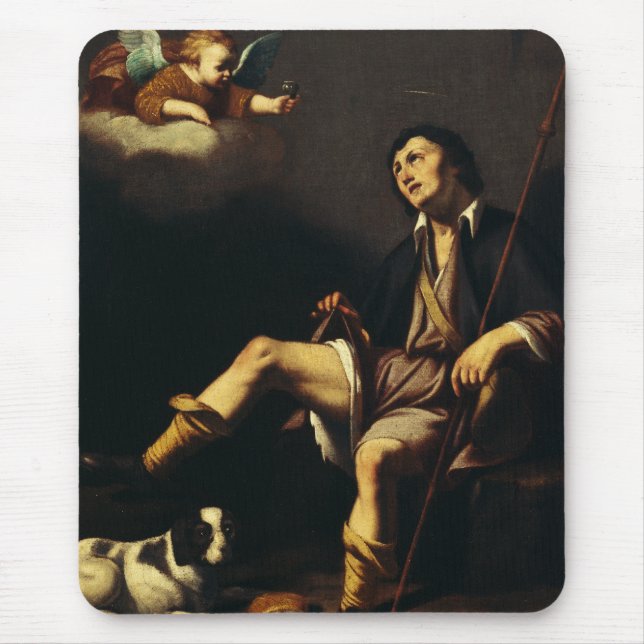 Mousepad São Roque e o Anjo por Guy François (Frente)
