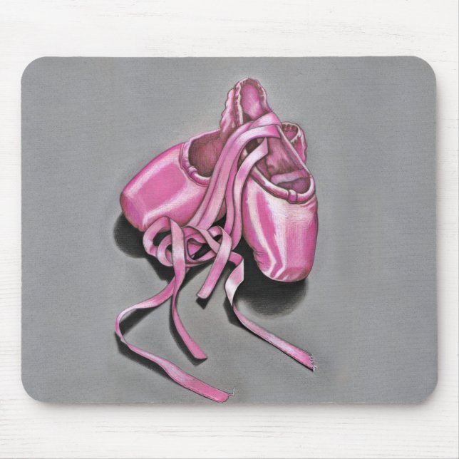 Mousepad Sapatilhas de Ballet Rosa (Frente)