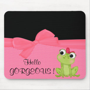 Mousepad Sapo Adorável e Fofo em Bolinhas-Olá, Lindíssimo