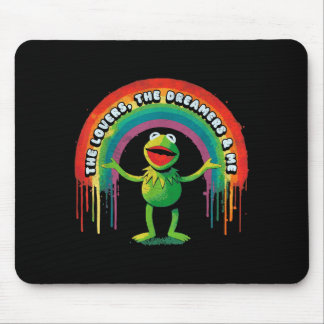 Mousepad Sapo Arco-Íris Retrô Divertido Conexão Os Amantes