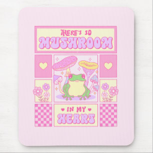 Mousepad Sapo bonito e cogumelo - Romântico engraçado