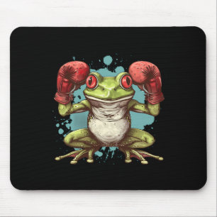 Mousepad Sapo Boxeador Com Luvas de Boxe Kickboxing Boxe Di
