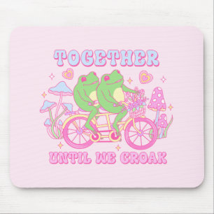 Mousepad Sapo Casal Bonito - Juntos Até Cortar