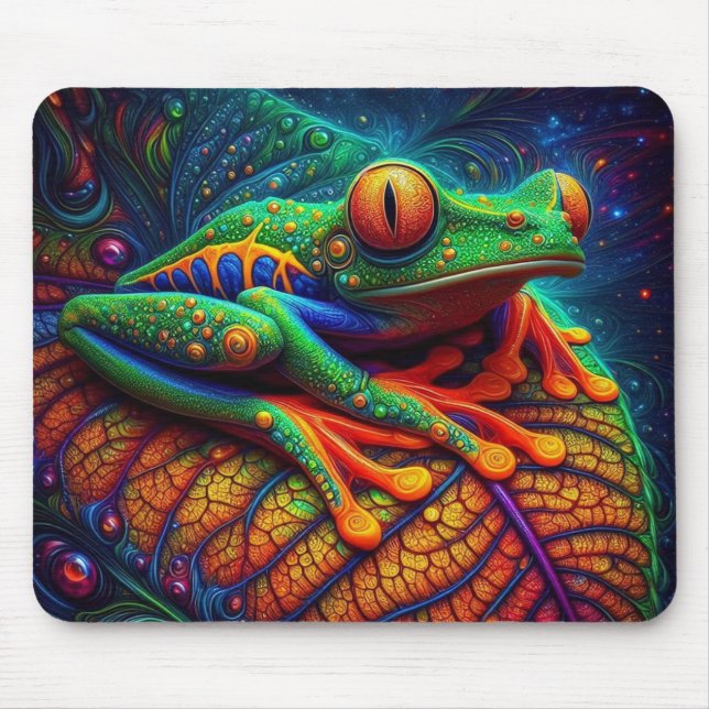 Mousepad Sapo Colorido Vibrante (Frente)