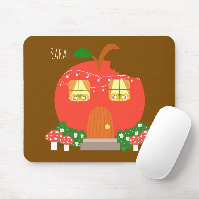 Mousepad Sapo da Apple Fruta House (Com mouse)