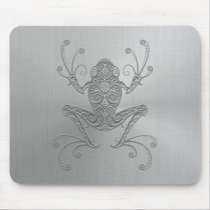 Mousepad Sapo de árvore de aço inoxidável