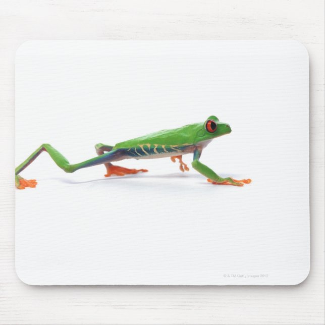 Mousepad Sapo de árvore de olhos vermelhos caminhando (Frente)