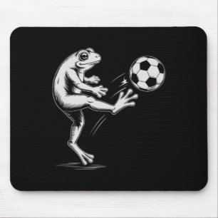 Mousepad Sapo de Futebol Fofo Jogar Jogo Gol Crianças Mãe