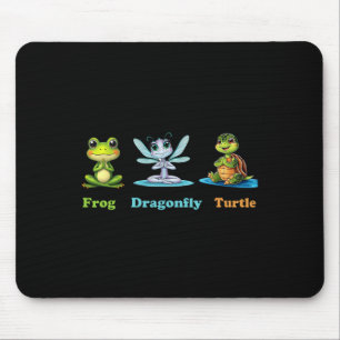 Mousepad Sapo de humor político sutil Tartaruga Yoga