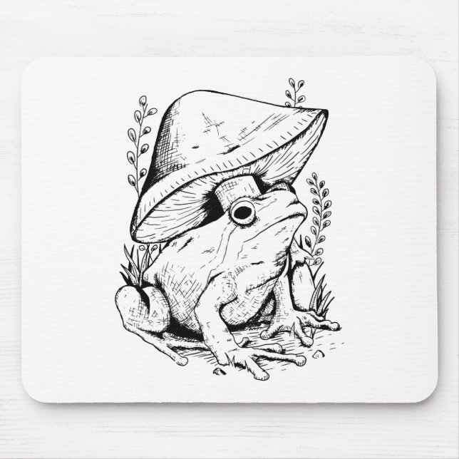 Mousepad Sapo de jardim debaixo de um banheiro (Frente)