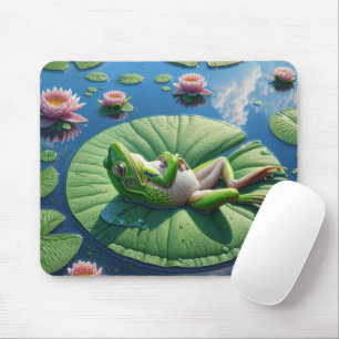 Mousepad Sapo De Sol Com Folha De Lily