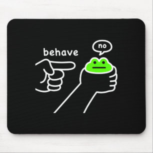 Mousepad Sapo Desonesto Sapo Engraçado Meme Se Comporte Não