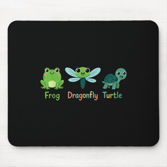 Mousepad Sapo Dragonfly Turtle Humor Sutil Política _1 (Frente)