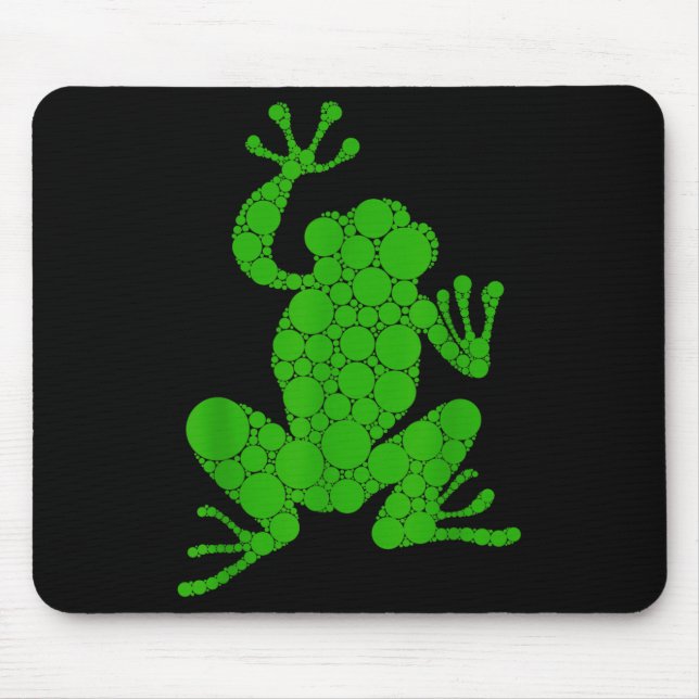 Mousepad Sapo Engraçado Amadurece Bolinhas Arte Estudante F (Frente)