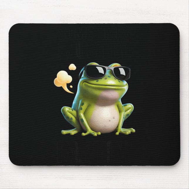 Mousepad Sapo Engraçado - Às Vezes Eu Estou Só Peidando  (Frente)