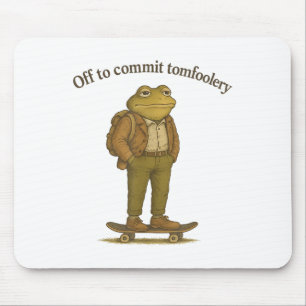 Mousepad Sapo Engraçado Bobo Humor Escuro Para Cometer Tom