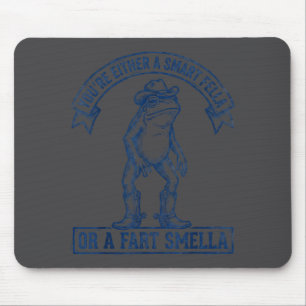 Mousepad Sapo Engraçado Cara Inteligente Peidar Fedor Cowbo