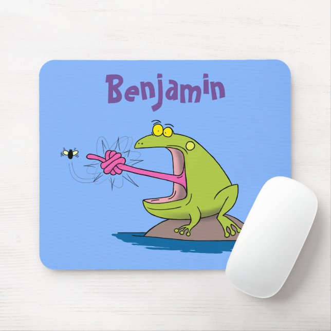 Mousepad Sapo engraçado e desenho animado (Com mouse)