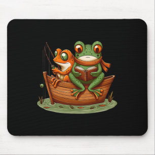 Mousepad Sapo Engraçado Toad Pescaria Vintage Clic Livro Am