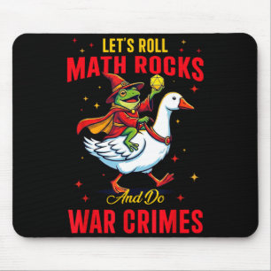 Mousepad Sapo Engraçado Vamos Rolar Pedras Matemáticas E Co