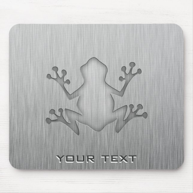 Mousepad Sapo escovado do olhar do metal (Frente)