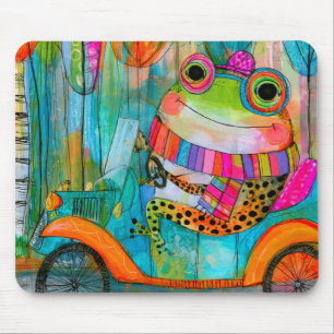 Mousepad Sapo Feliz Aventura Alegre à Beira da Estrada