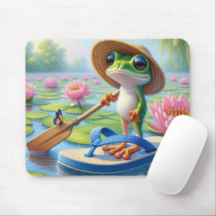 Mousepad Sapo flutuando em uma flutuação do Sacudir