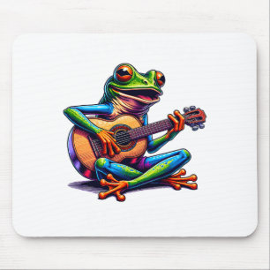 Mousepad Sapo Fofo Tocando Um Violão Não Se Preocupe Seja F