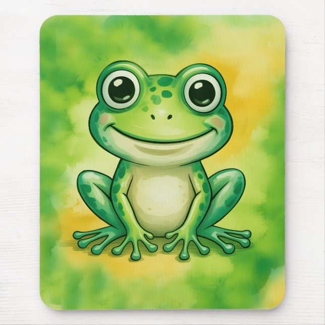 Mousepad Sapo fofo verde (Frente)