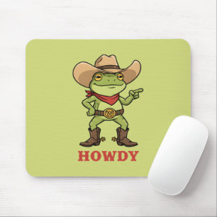 Mousepad Sapo Howdy Ocidental Sapo Divertido Meme de Cowboy