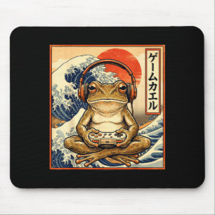 Mousepad Sapo Japonês de Jogos Onda Grande Arte Gráfica