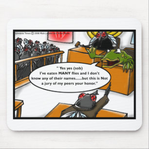 Mousepad Sapo Recorrida Fly Jury Funny Gifts & Camisetas
