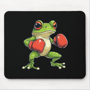 Mousepad Sapo Vestido Como Um Boxer Engraçado