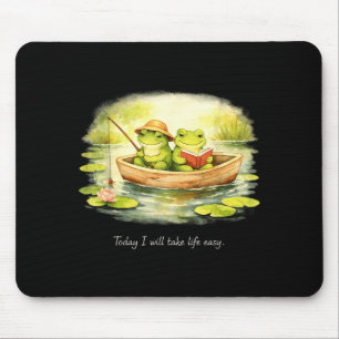 Mousepad Sapos fofos vão levar a vida fácil leitores calmos