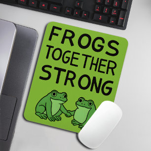 Mousepad Sapos Juntos São Fortes Protesto do Sapo de Portla