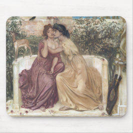 Mousepad Sappho e Erinna em um Jardim Grego (Amor Lésbico)