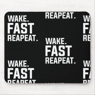 Mousepad Sarcástico Gráfico de Repetição Rápida do Acordar