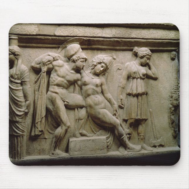 Mousepad Sarcófago grego com uma cena que mostra a batalha (Frente)