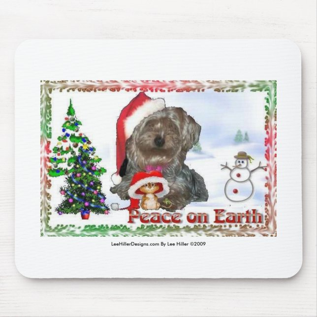 Mousepad Sasha Sydney Silky Dog Mouse Holiday Gifts (Frente)