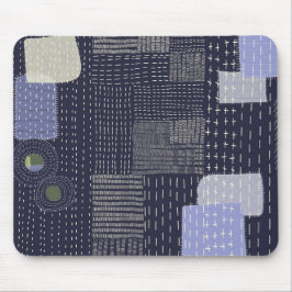 Mousepad Sashiko japonês se assemelha a um padrão