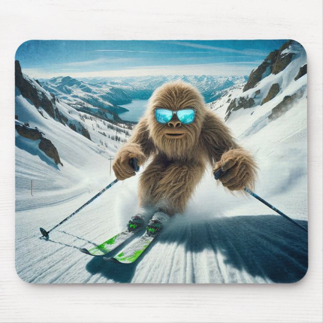 Mousepad Sasquatch o Skier (Frente)