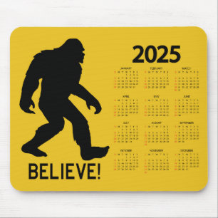 Mousepad Sasquatch (Pé Grande) Acredite no Calendário 2025