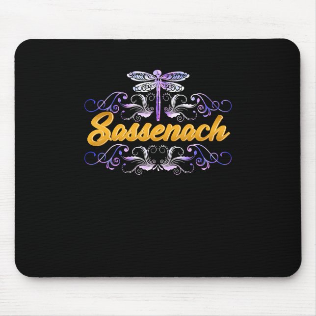 Mousepad Sassenach Outlander Blue Dragonfly (Frente)