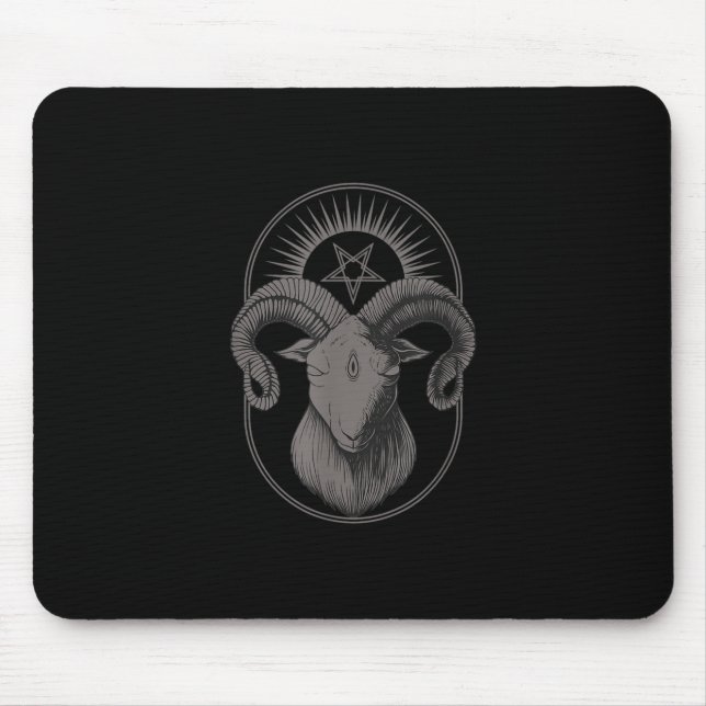 Mousepad Satã oculta satânica do Pentagrama do diabo (Frente)