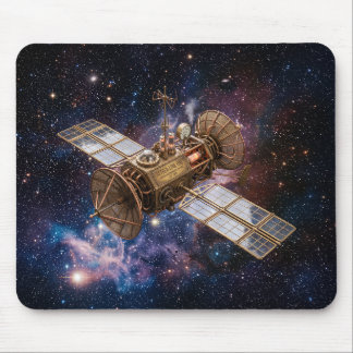 Mousepad Satélite de Comunicações Steampunk Estrelas