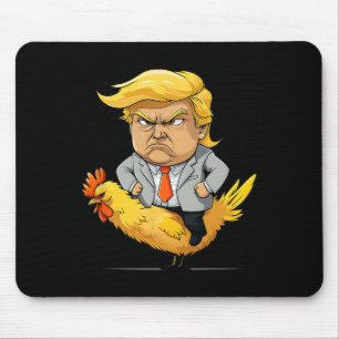 Mousepad Sátira de Jockey de Frango Trump - Humo Político D